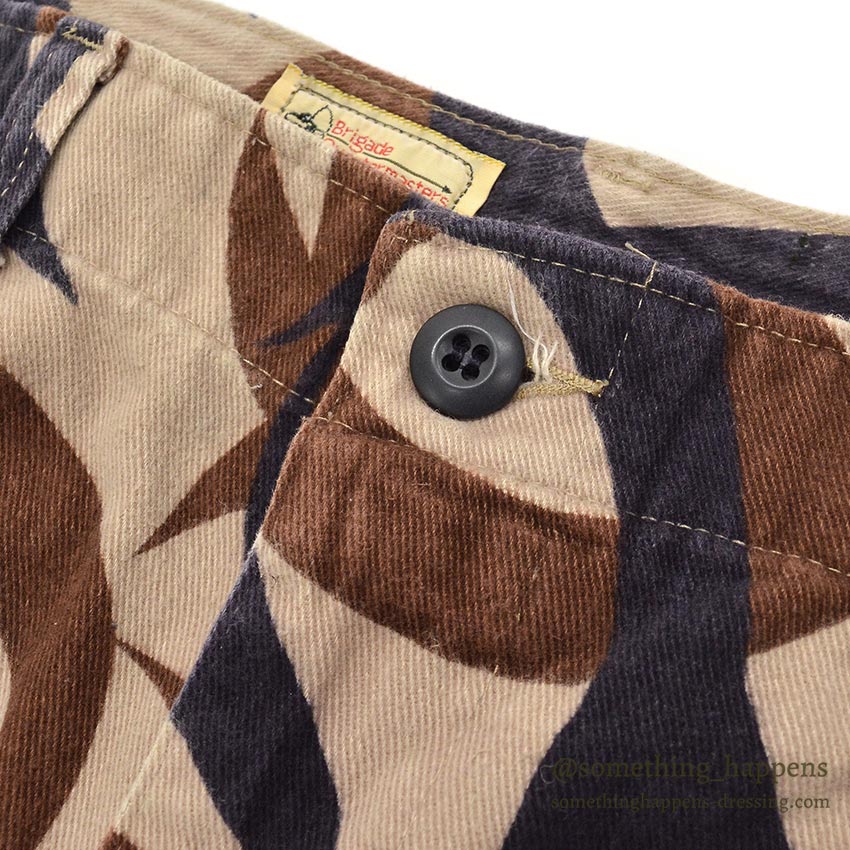 1990's BRIGADE QUARTERMASTERS ASAT CAMO PANTS / THICK COTTON... LR