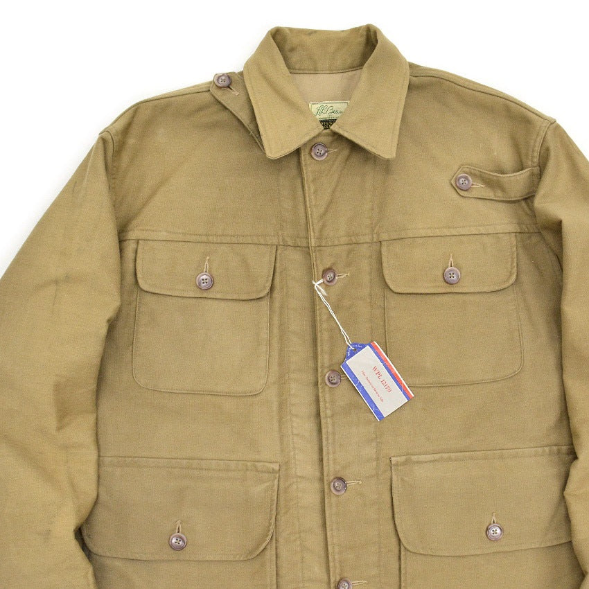 1960's L.L.BEAN JUNGLE CLOTH WARDEN JACKET / ALMOST DEADSTOCK ... 42