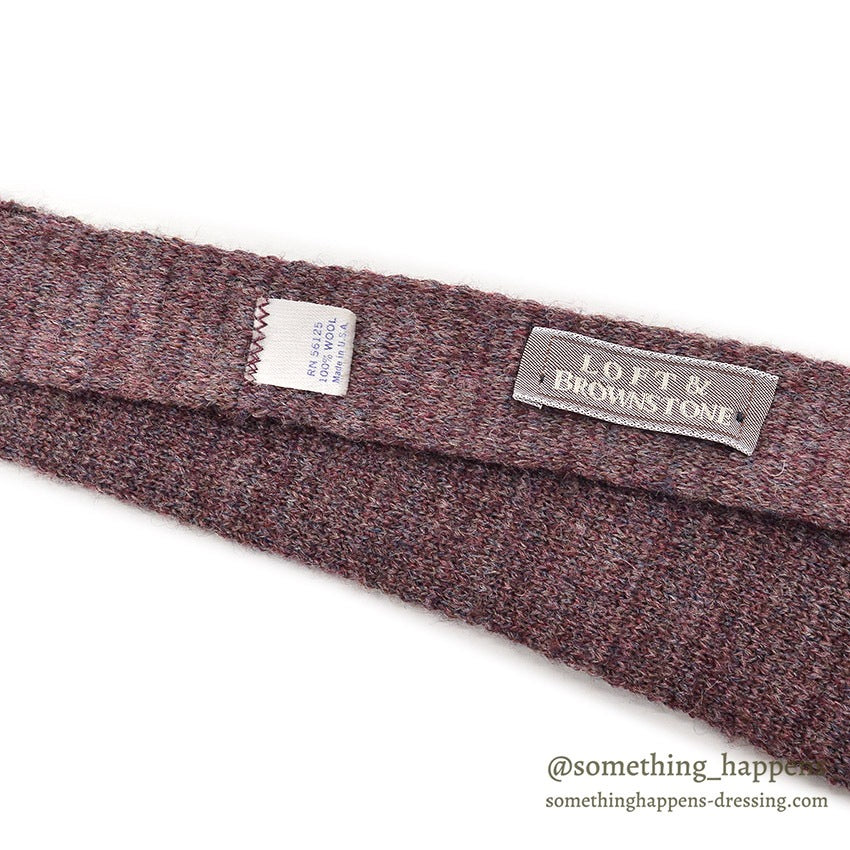 1980's~ LOFT & BROWNSTONE WOOL TIE ...