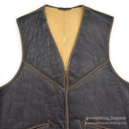 1960's POWR HOUSE SHEARLING WORK VEST...M