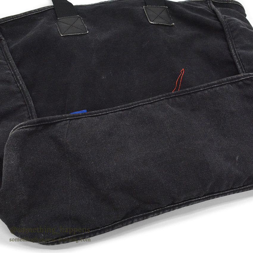 1980's~ JANTZEN BLACK COTTON TOTE BAG ...