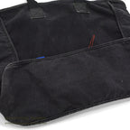 1980's~ JANTZEN BLACK COTTON TOTE BAG ...