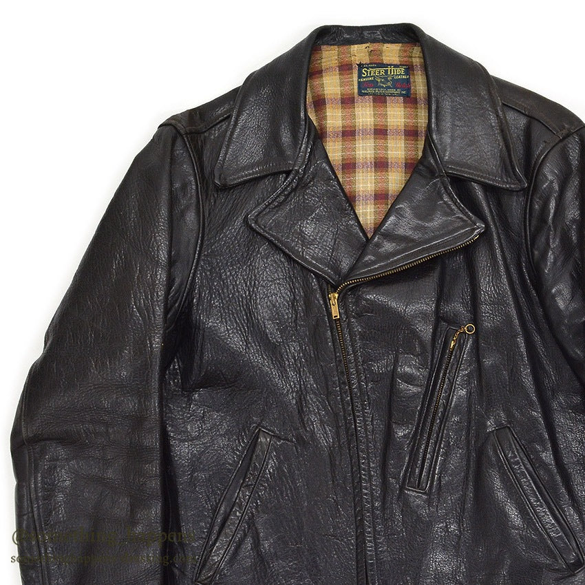1940's TOP NOTCH LEATHER SPORTS JACKET ... 42