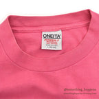 1990's ONEITA BOSTON T-SHIRT / PINK... L