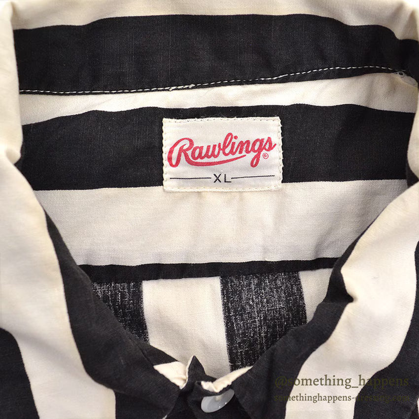 1950's~ RAWLINGS UMPIRE STRIPE SHIRT ...  XL