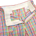 1970's DENHAM MULTICOLOR GINGHAM CHECK PANTS... W36/L28