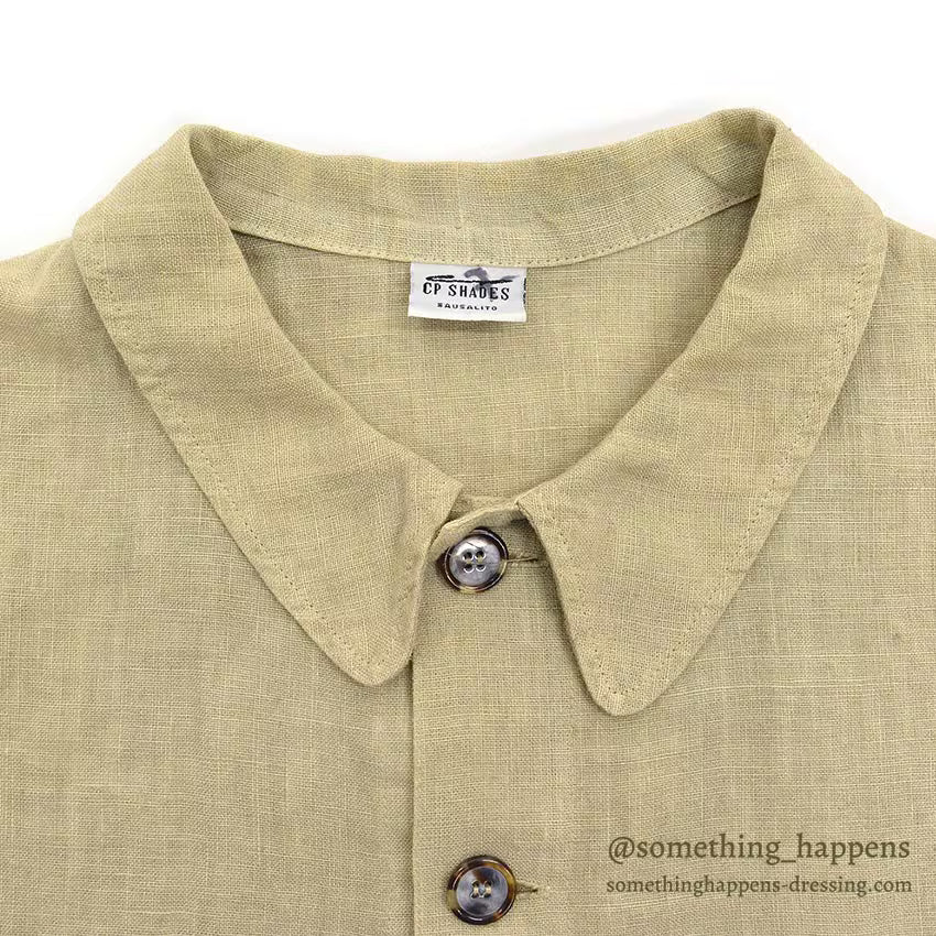 CP SHADES LINEN WORK JACKET / TAN ... L
