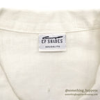 1990's CP SHADES LINEN WORK JACKET / WHITE ... M