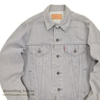1980's Levi's 70506-0257 DENIM JACKET / GRAY... 44R