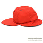 1980's COLUMBIA WIDE BILL CAP WITH SUN VISOR / RED...