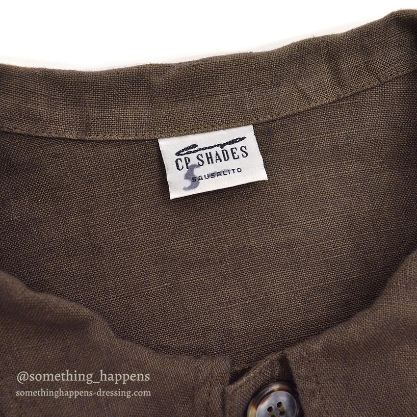 CP SHADES LINEN WORK JACKET / BROWN ... L