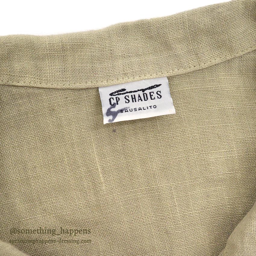 CP SHADES LINEN WORK JACKET / TAN ... L