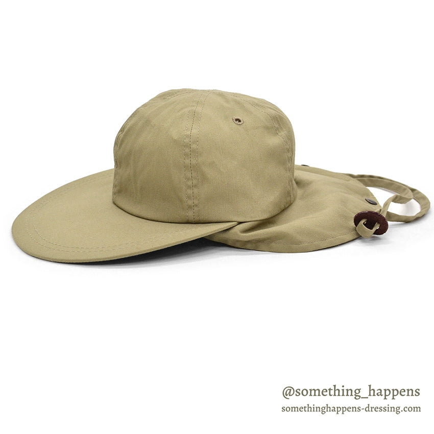 ~1990's ORVIS WIDE BILL FISHING CAP / NECK FLAP ... L