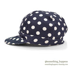 1970's~ KROMER POLKA DOTS CAP / NAVY... 71/2