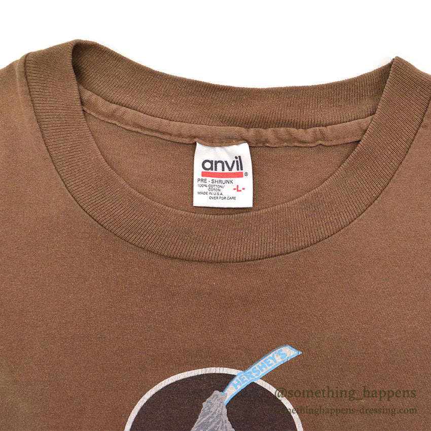 1990's anvil HERSHEY'S CHOCOLATE T-SHIRT...L