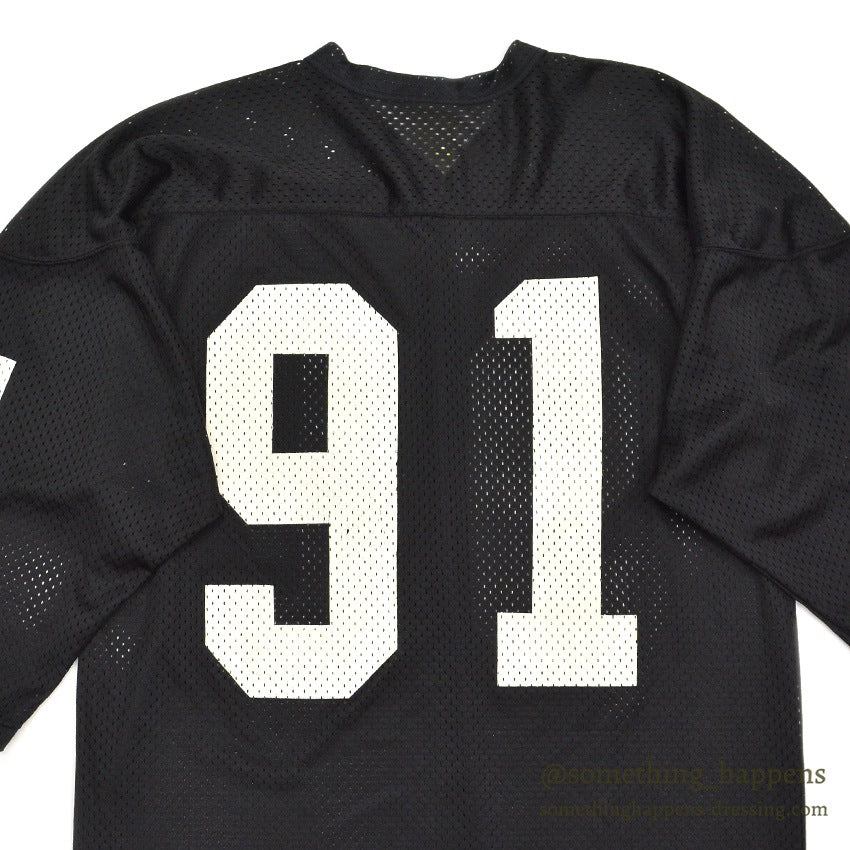1960's SOUTHERN ATHLETIC FOOTBALL MESH JERSEY / BLACK ... XL