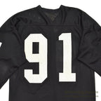 1960's SOUTHERN ATHLETIC FOOTBALL MESH JERSEY / BLACK ... XL
