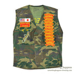 ~1980's USMC OKINAWA EMBROIDERY TOUR VEST / HEAVY EQUIPMENT MECHANIC...
