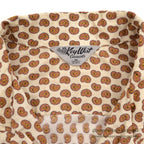 1960's KEY WEST PAISLEY-LIKE PATTERN SHIRT / BROWN ... M