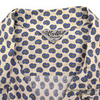 1960's KEY WEST PAISLEY-LIKE PATTERN SHIRT / BLUE ... M