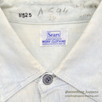 1960's SEARS CHAMBRAY SHIRT / SUPER FADED ...