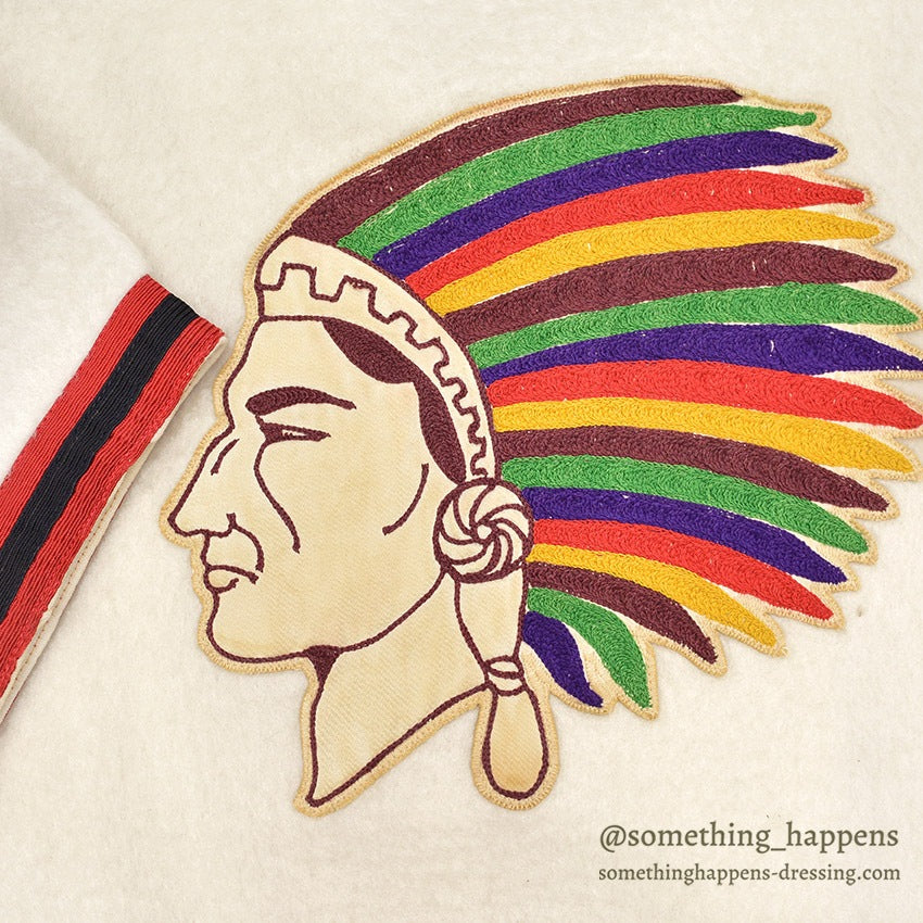 1950's BAILEY AND HIMES, INC. INDIAN HEAD PATCH PILE SHIRT ... 42