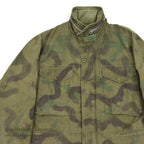 1960's USARMY M-65 HAND PAINTED CAMO JACKET / 1st PATTERN...