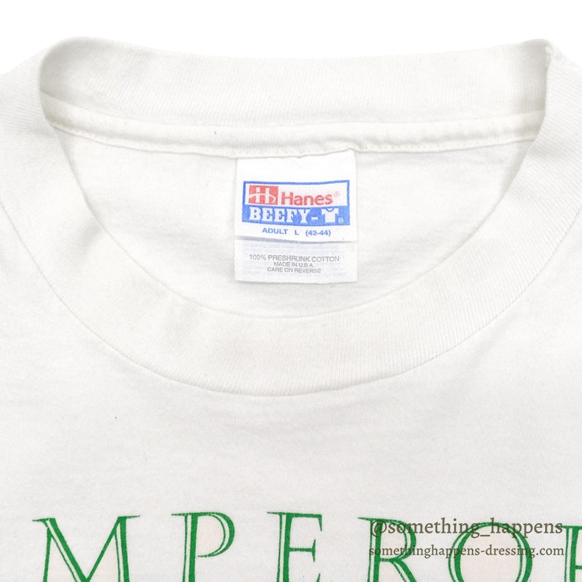 1990's HANES BROCCOLI EMPEROR HIGH PERFORMER PRINT T-SHIRT ... L