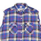 1960's BIG MAC HEAVY FLANNEL VEST / CUT OFF ... XL