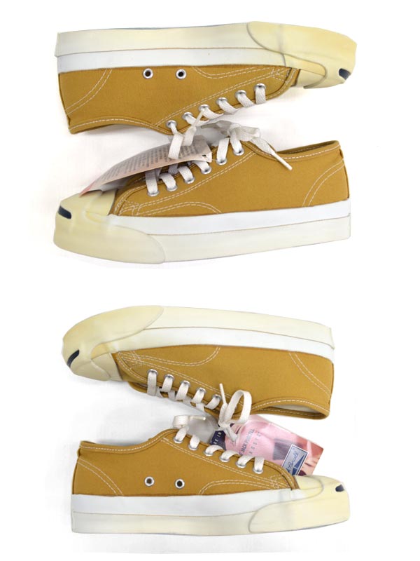90's　デッドストック CONVERSE ジャックパーセル　マスタード　SIZE 6