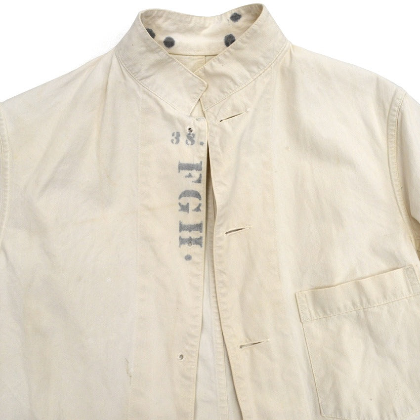 ~1920s US Navy Off-white Work Jacket - Rare...