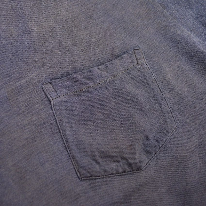 60's TOWNCRAFT Penneys Pocket T-shirt, Eggplant Navy Blue... L