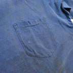 60's〜 TOWNCRAFT Penneys  ポケットＴシャツ 瑠璃紺 ... L