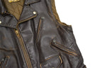 70's Schott 'PERFECTO' ONESTAR RIDERS CUT OFF BROWN