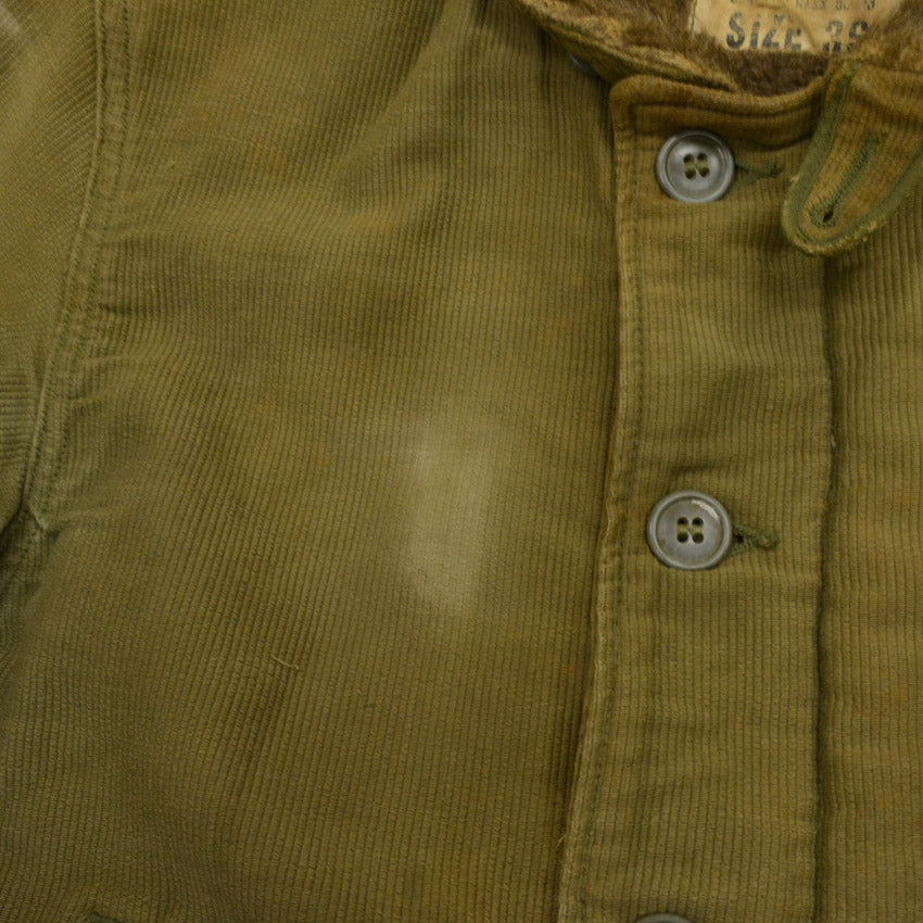 1940s USN N-1 Deck Jacket, Stenciled, Early Model, Pique... Size 36
