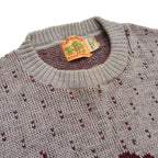 40's~ GLENSPEY SPORTWEAR 'Skiers' Jacquard knit...