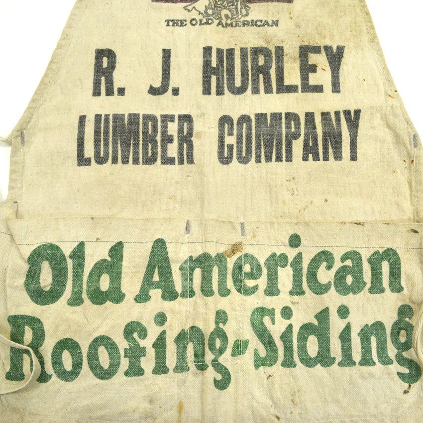 'THE OLD AMERICAN' Chief Indian Head Canvas Work Apron...