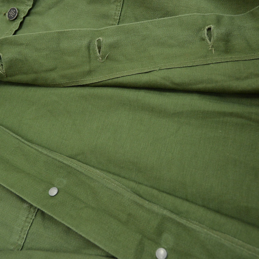 1950s US Army 13-Star Button Cotton Utility Shirt...