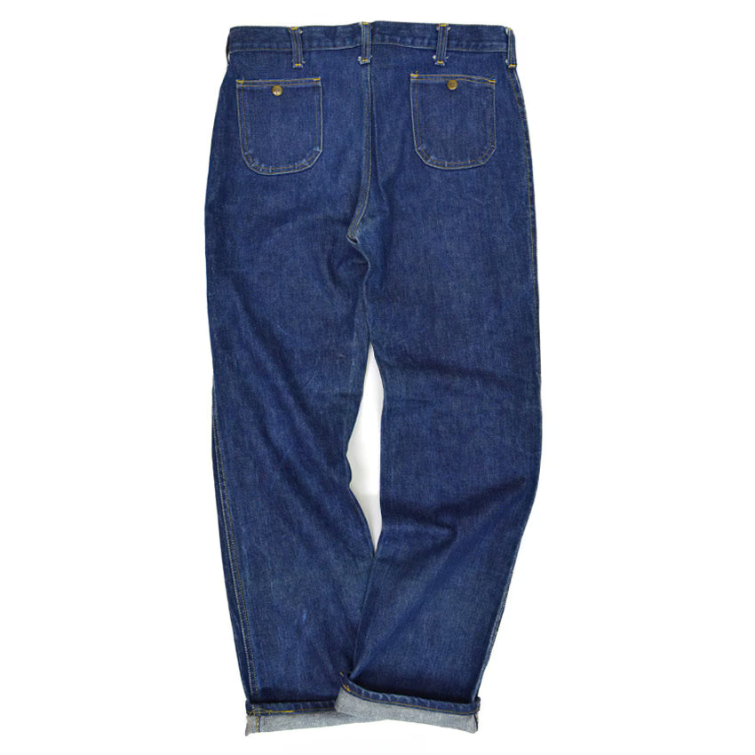 70's Lee 244-1347 デニムブッシュパンツ ストレート 濃紺 ...W34×L32