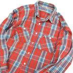 1950s-era old cotton flannel shirts with gussets...