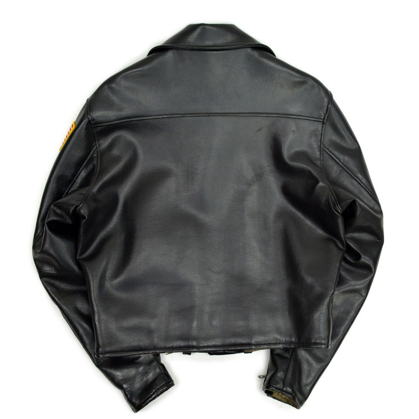 50's Vinyl Leather Two Star Double riders Jacket... 40