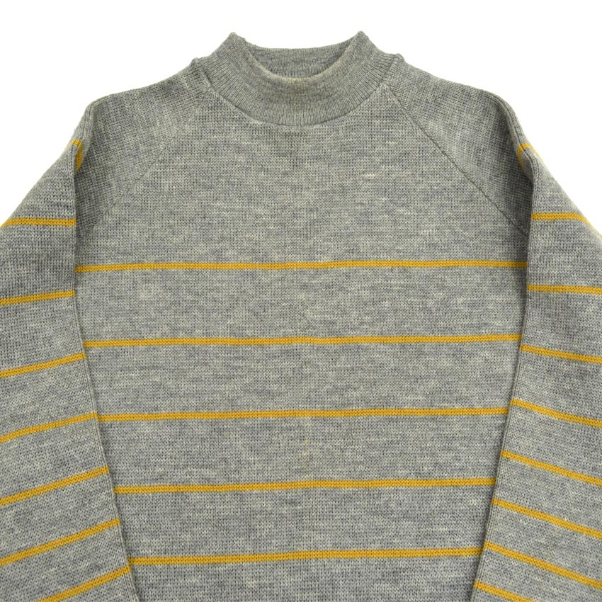 60's Ski Country Random Border Ski Knit...