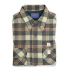 70's Deadstock PENDLETONPlaid Wool Shits  ... M