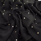 Old Polka Dots Black & Silver Scarf...