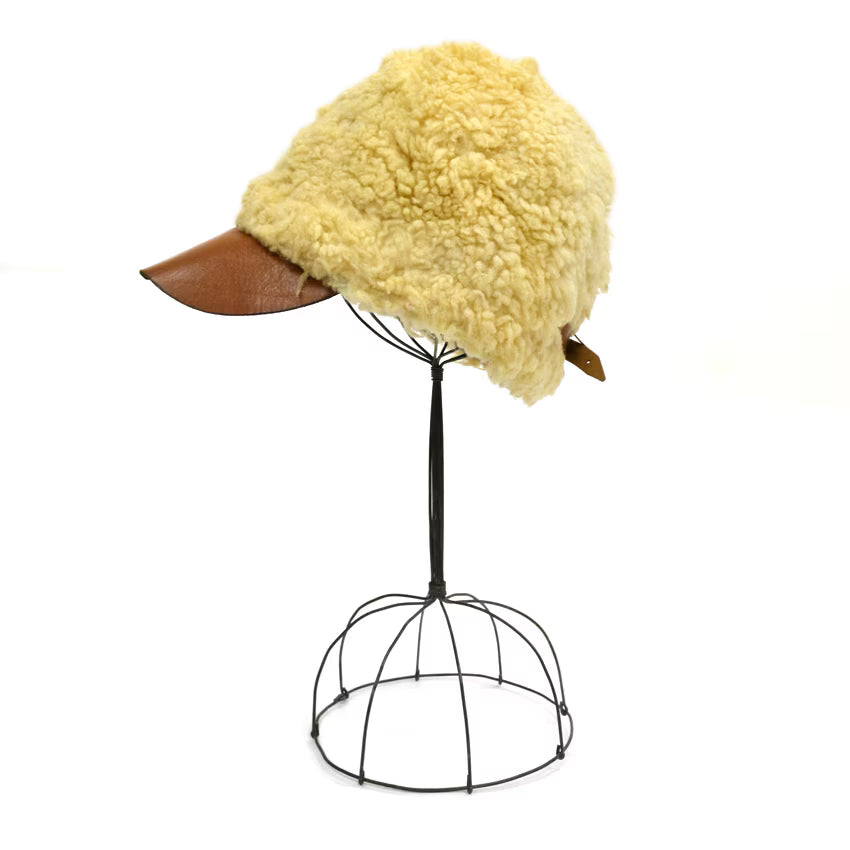 1910's Swedish Military WW1 Winter Hat Sheepskin...