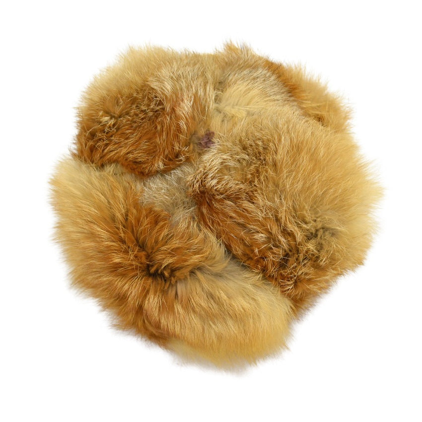 ~70's Gold Fur Hat ... 58cm