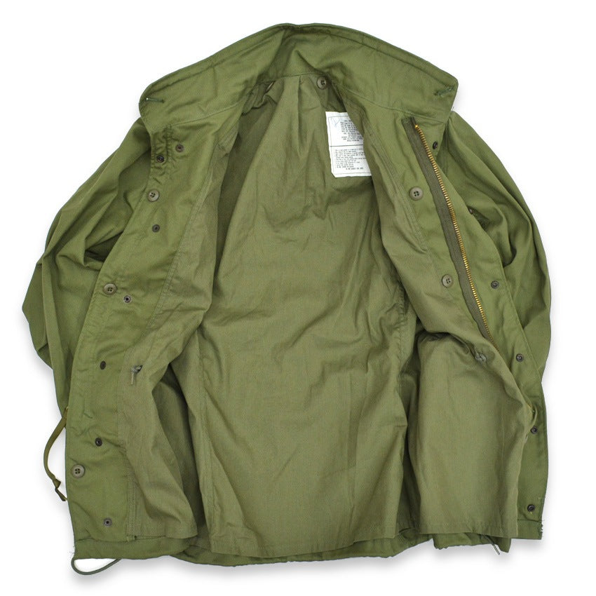 80's Deadstock USARMY M-65 OD 3rd Brass Zipper ... SR