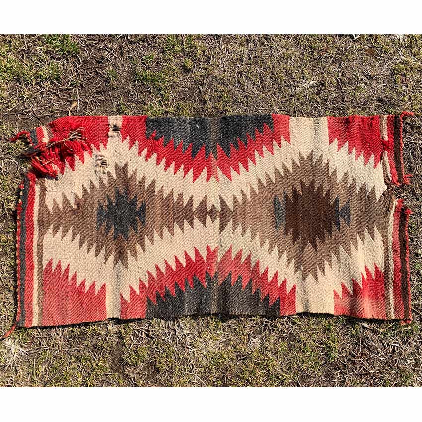 circa 〜1930's Navajo Rug ' Eye dazzler ' ... 91cm×49cm