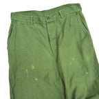 60's USMC P-58 UTILITY COTTON SATEEN TROUSERS... W33×L28