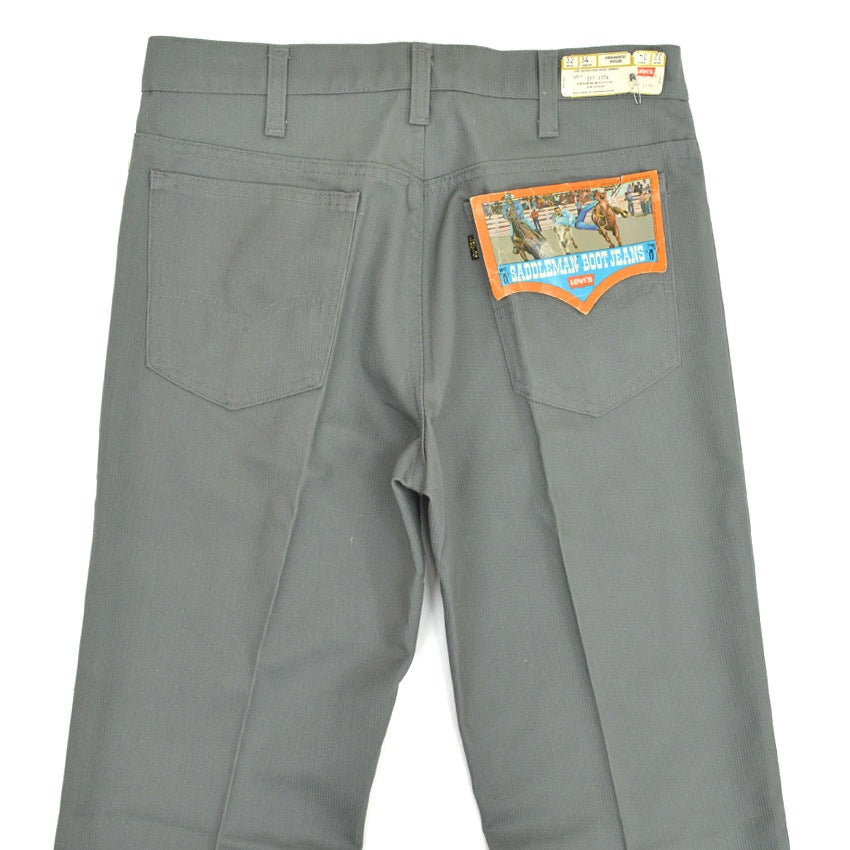 ~80's Deadstock Levi's 517 STA-PREST Pique Grey... W32×L34